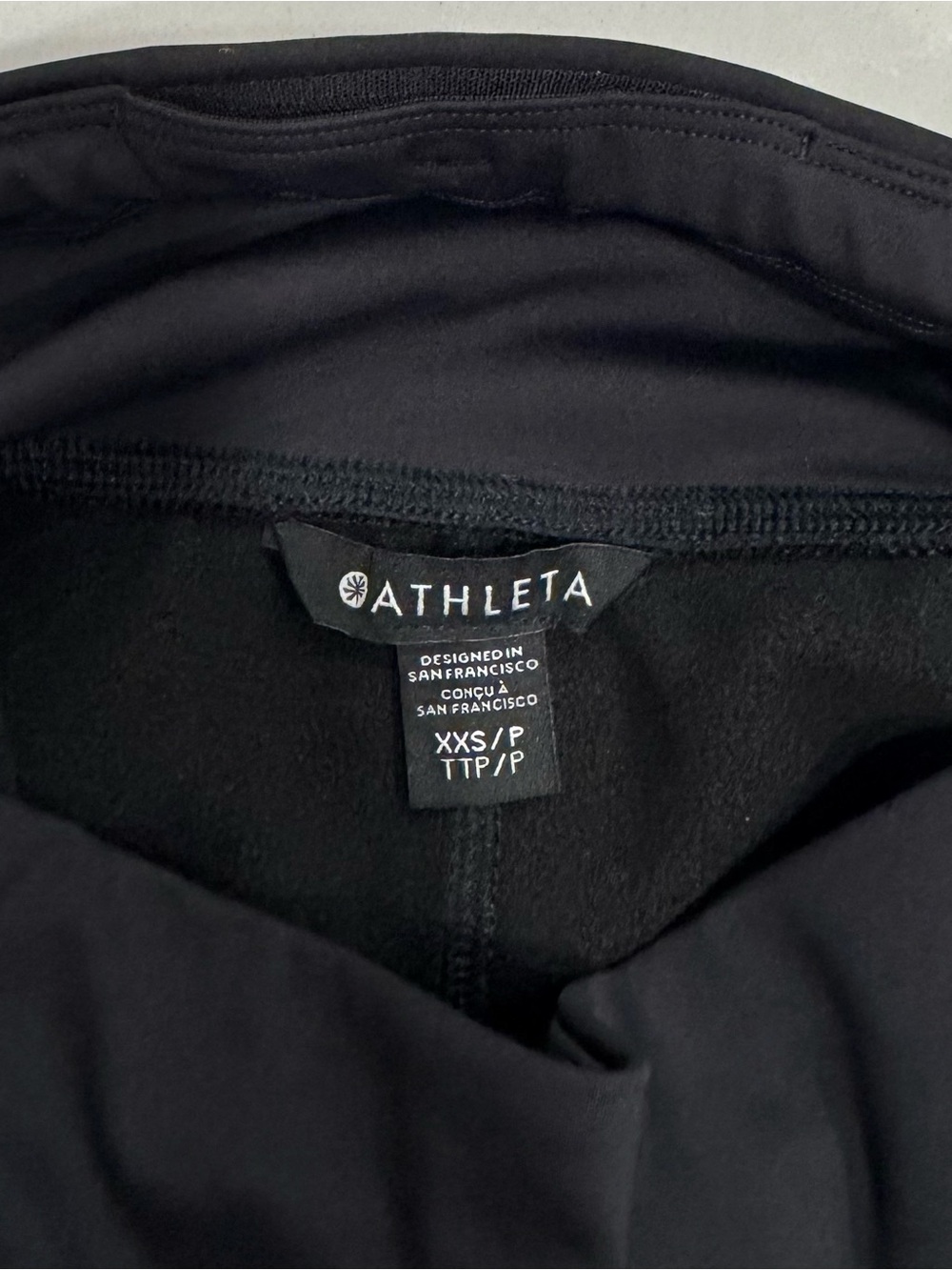 Like New Athleta Unstoppable High Rise Black Fleece-Lined Active Joggers in XXS